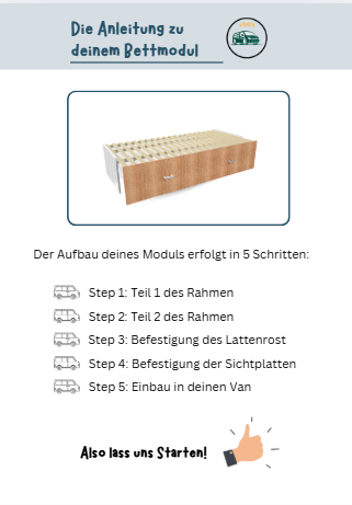 Schneller Einbau Campermodule