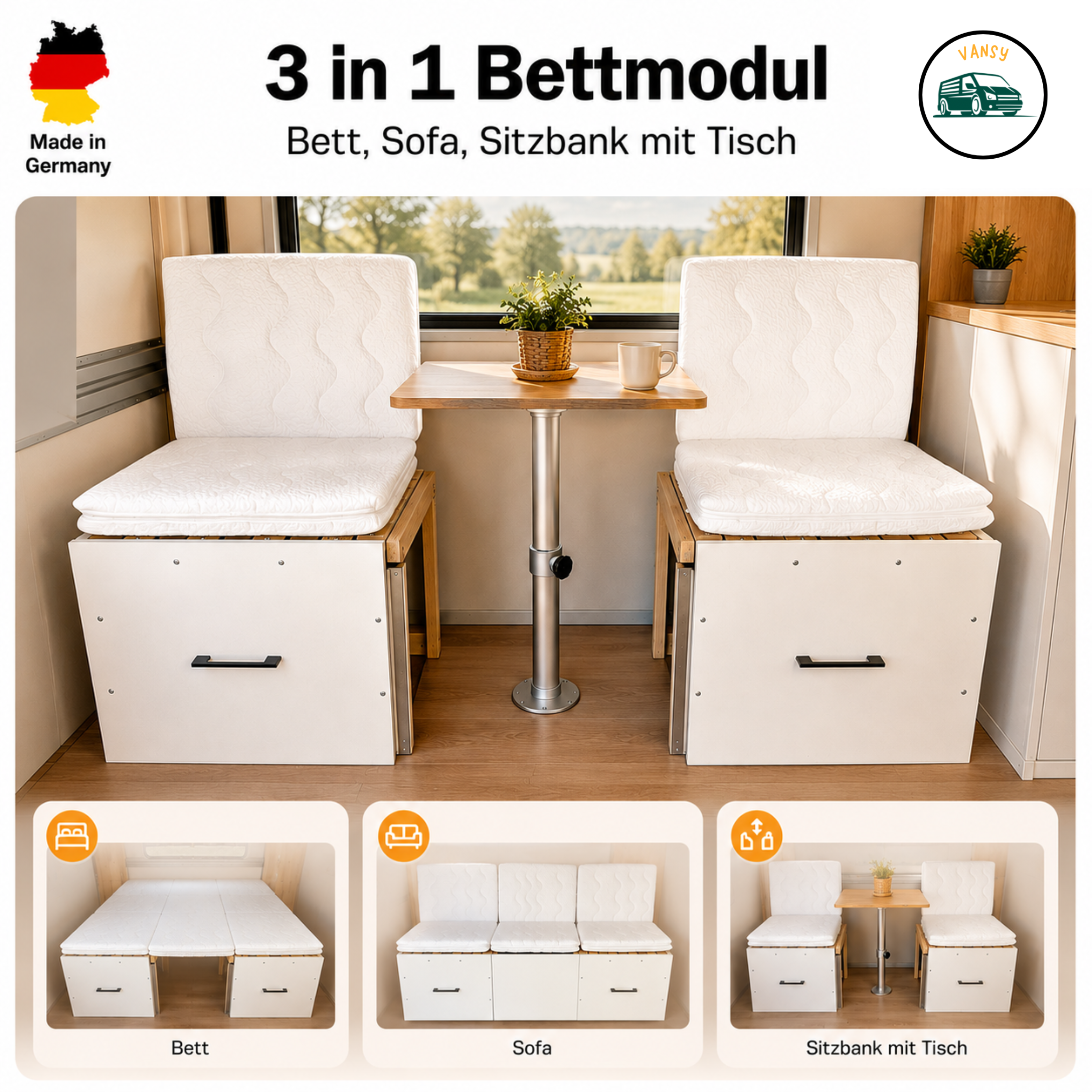 3 in 1 Bettmodul