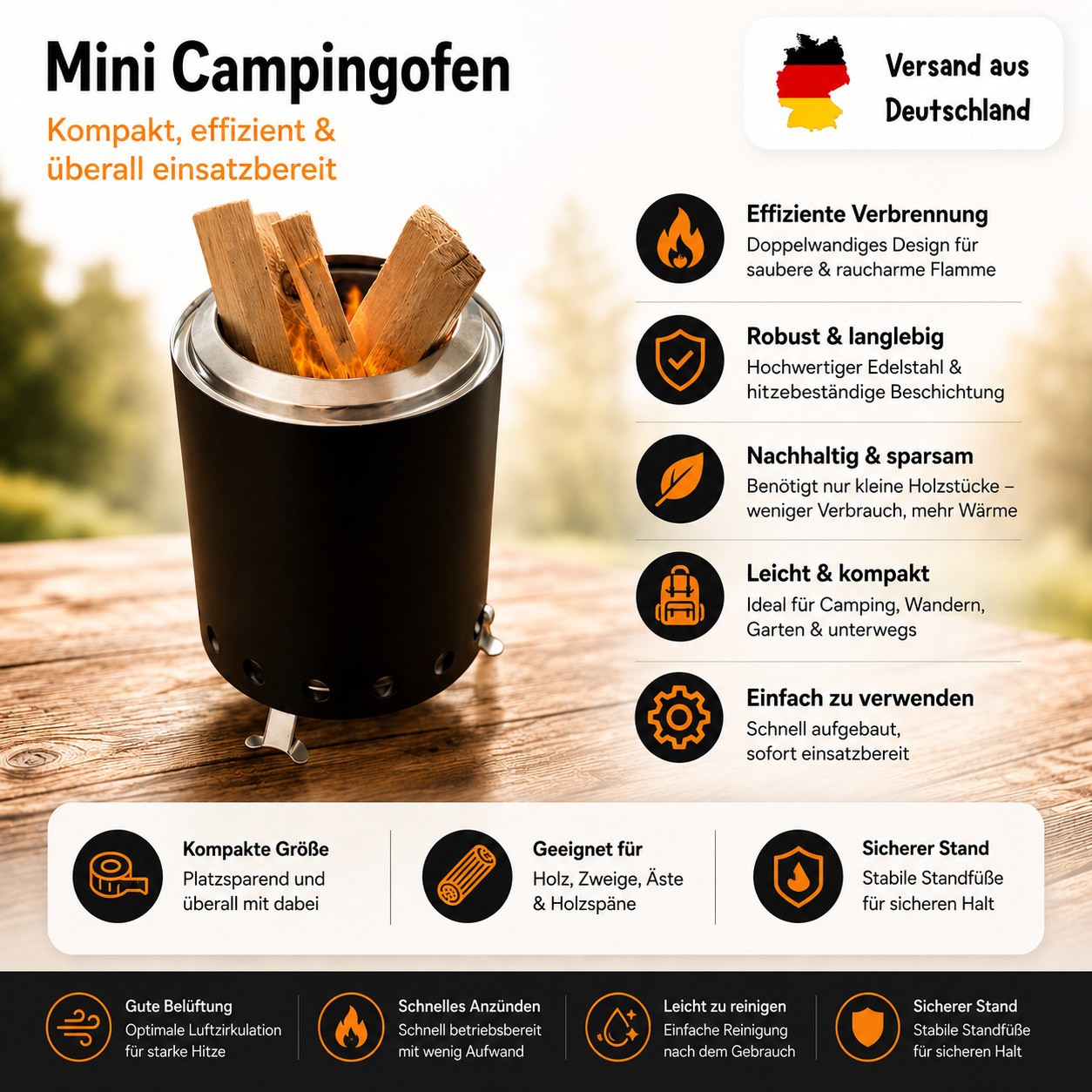 Tischfeuer